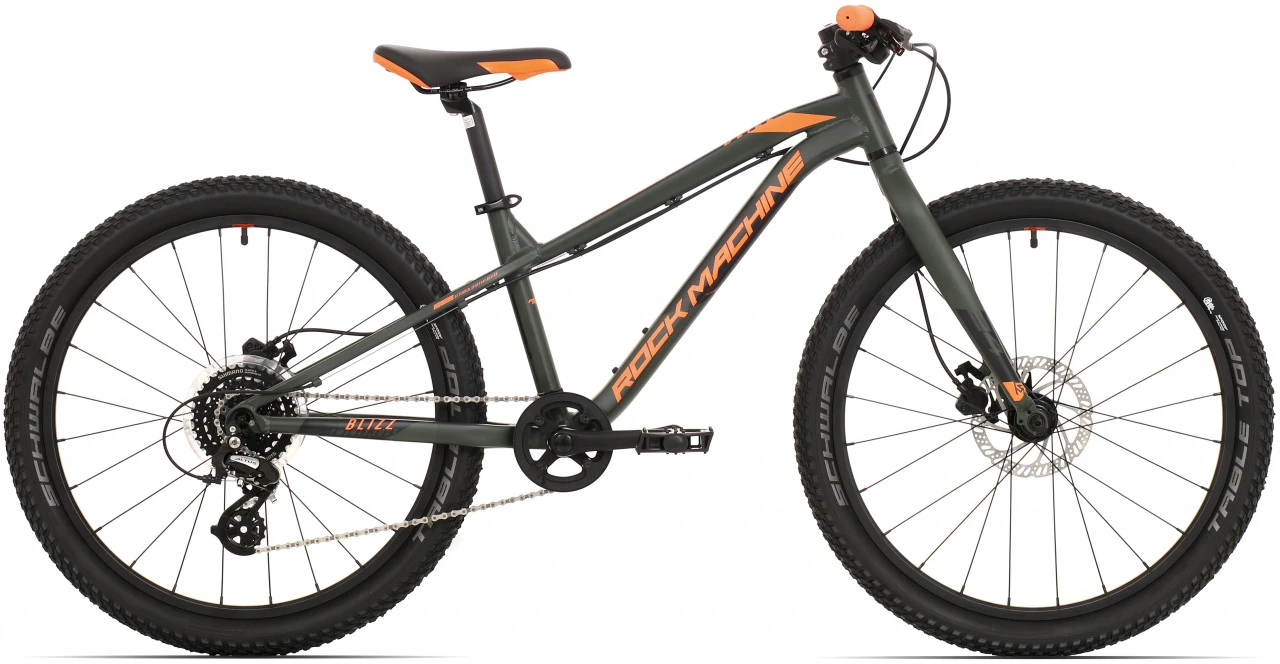 1. Bicicleta Rock Machine Blizz 24 HD Negru/Portocaliu 12.5