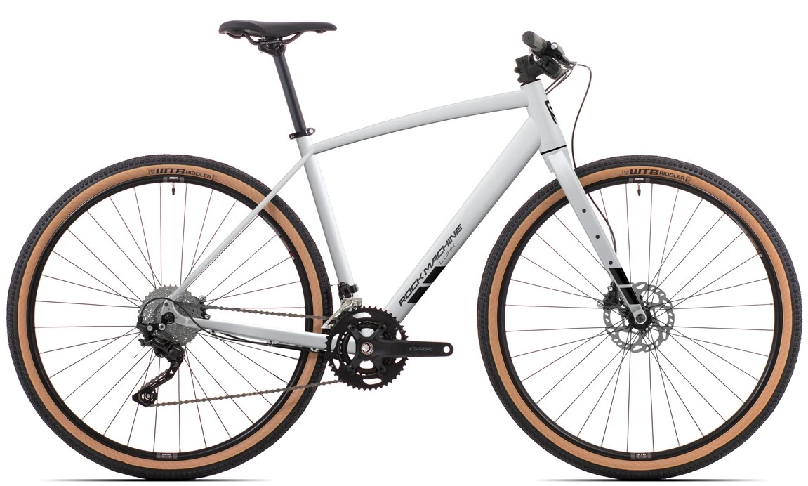 1. Bicicleta Rock Machine Lukk 20 Flat Bar 28 Matte Limerock Grey 50cm - (M)