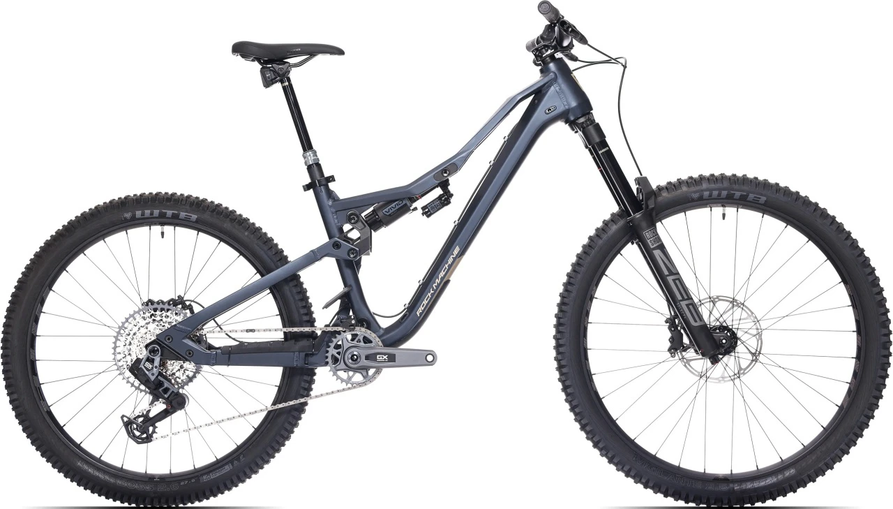 1. Bicicleta Rock Machine Whizz FS II 90 AXS 27.5/29 Matte Deep Ocean Blue 16.0 - (M)