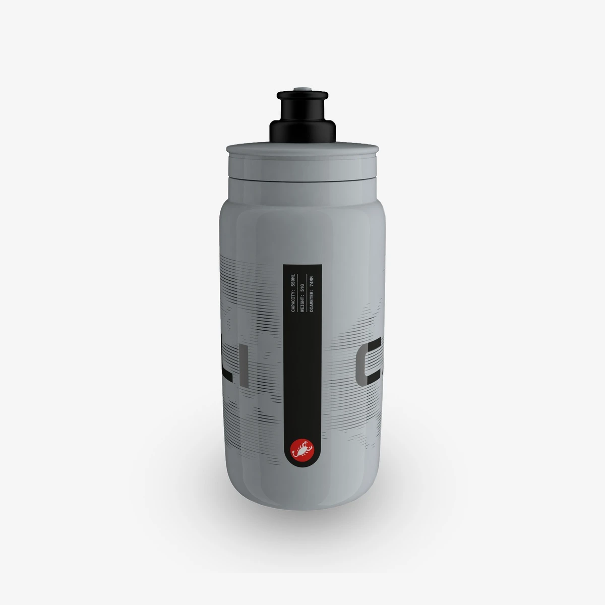 1. Bidon Castelli Cloud gri inchis