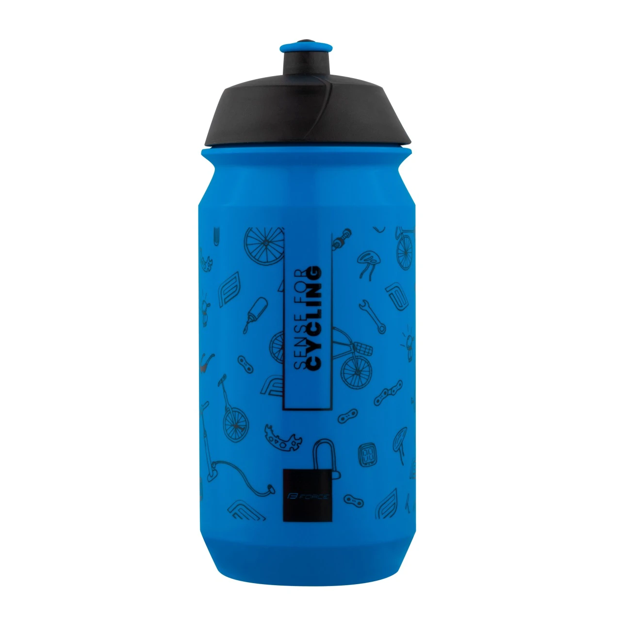 1. Bidon Force PLAY 500ml, albastru-negru