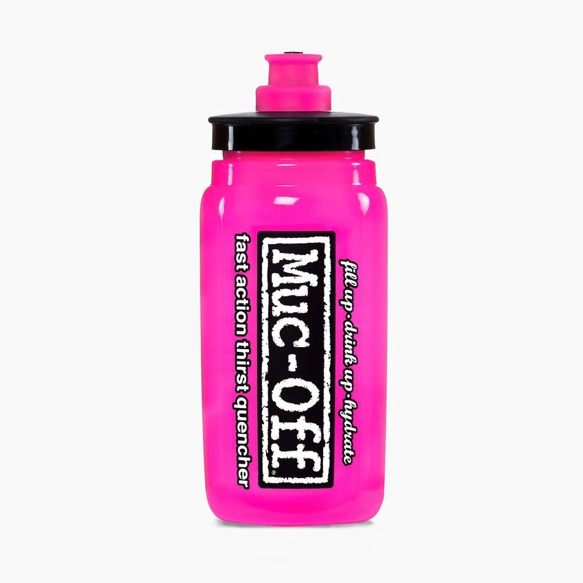 1. Bidon Muc-Off X Elite Fly Water Bottle Roz 550ml