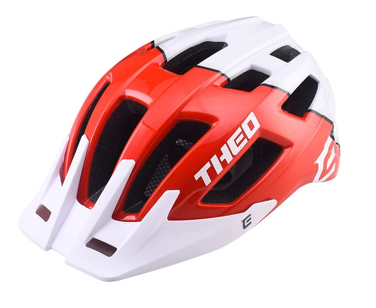 1. Casca Ciclism EXTEND THEO M-L (58-62 cm) Rosu/Alb