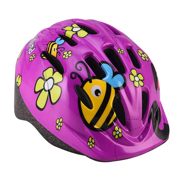 1. Casca EXTEND LILLY Purple/Flori, S/M (51-54cm)