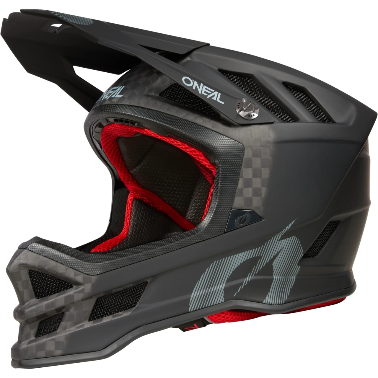 1. CASCA FULL FACE MTB O'NEAL BLADE IPX CARBON V.22 NEGRU