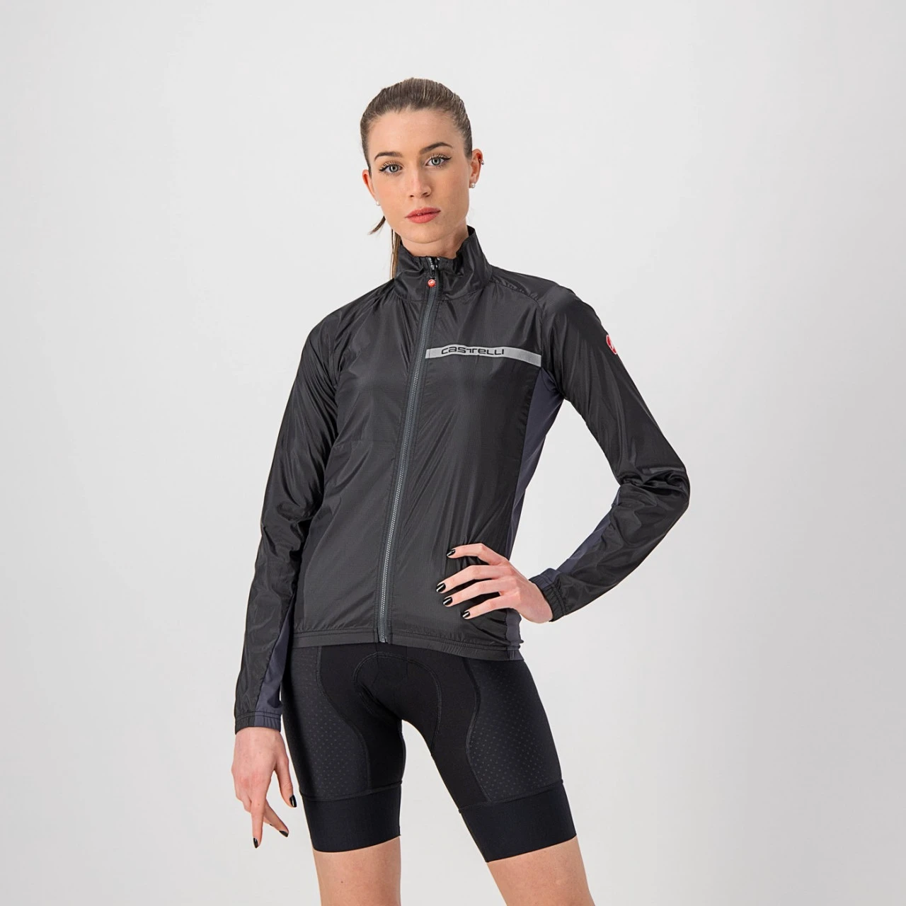 1. Jacheta de vant Castelli Squadra Stretch W de dama Antracit