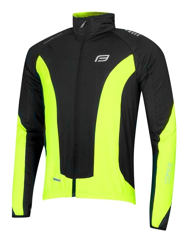 1. Jacheta Force X68 maneci lungi negru/fluo