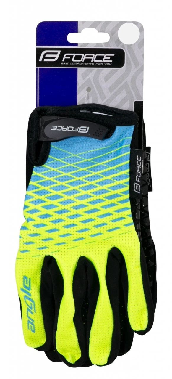3. Manusi Force MTB Angle fluo/albastru