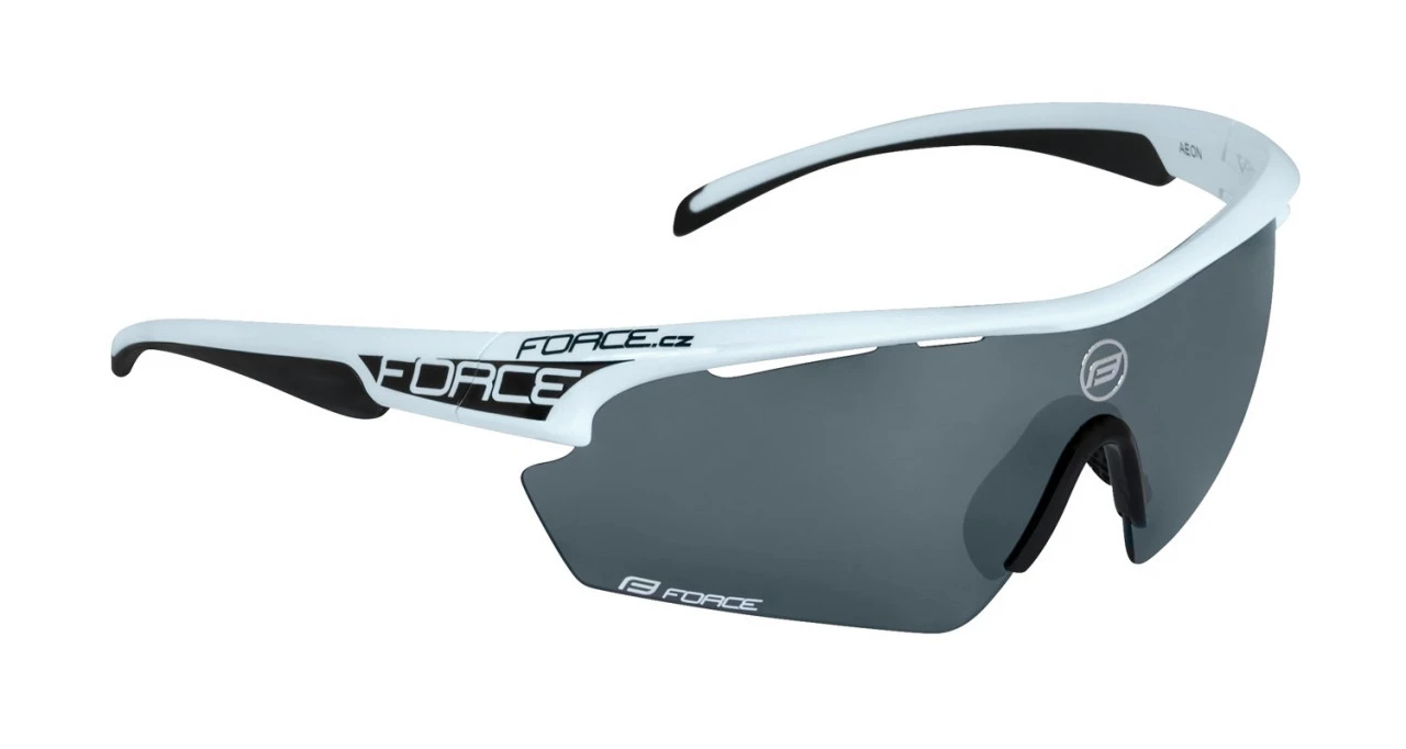 1. Ochelari Force Aeon alb/negru lentila negru laser