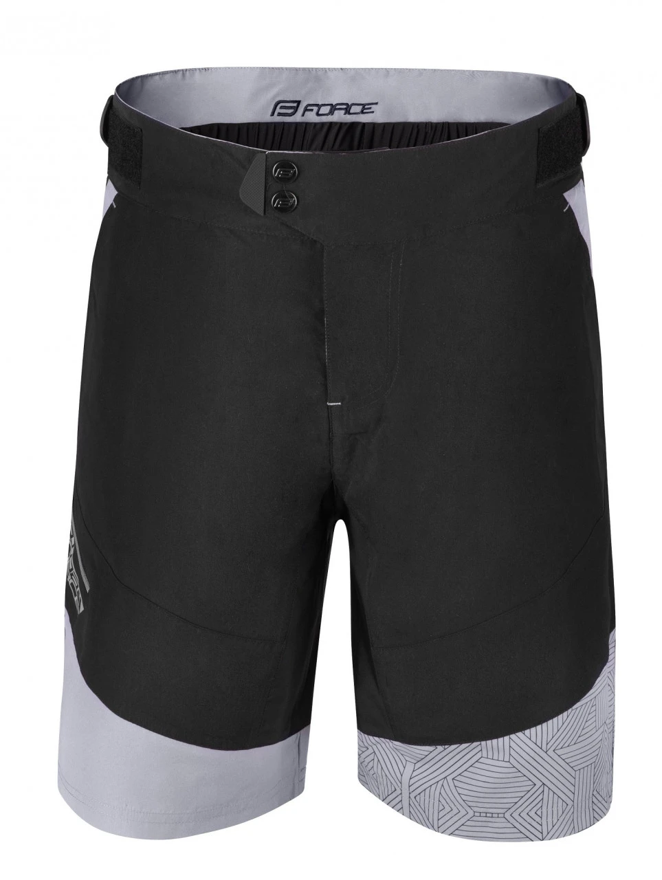 1. Pantaloni scurti cu bazon Force Storm negru/gri negru/gri