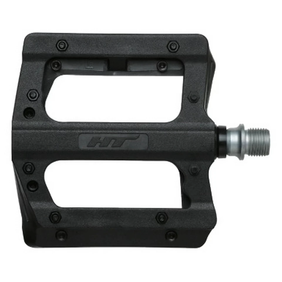1. Pedale cu platforma HT NANO PA12A Plastic Negre Pini Detasabili