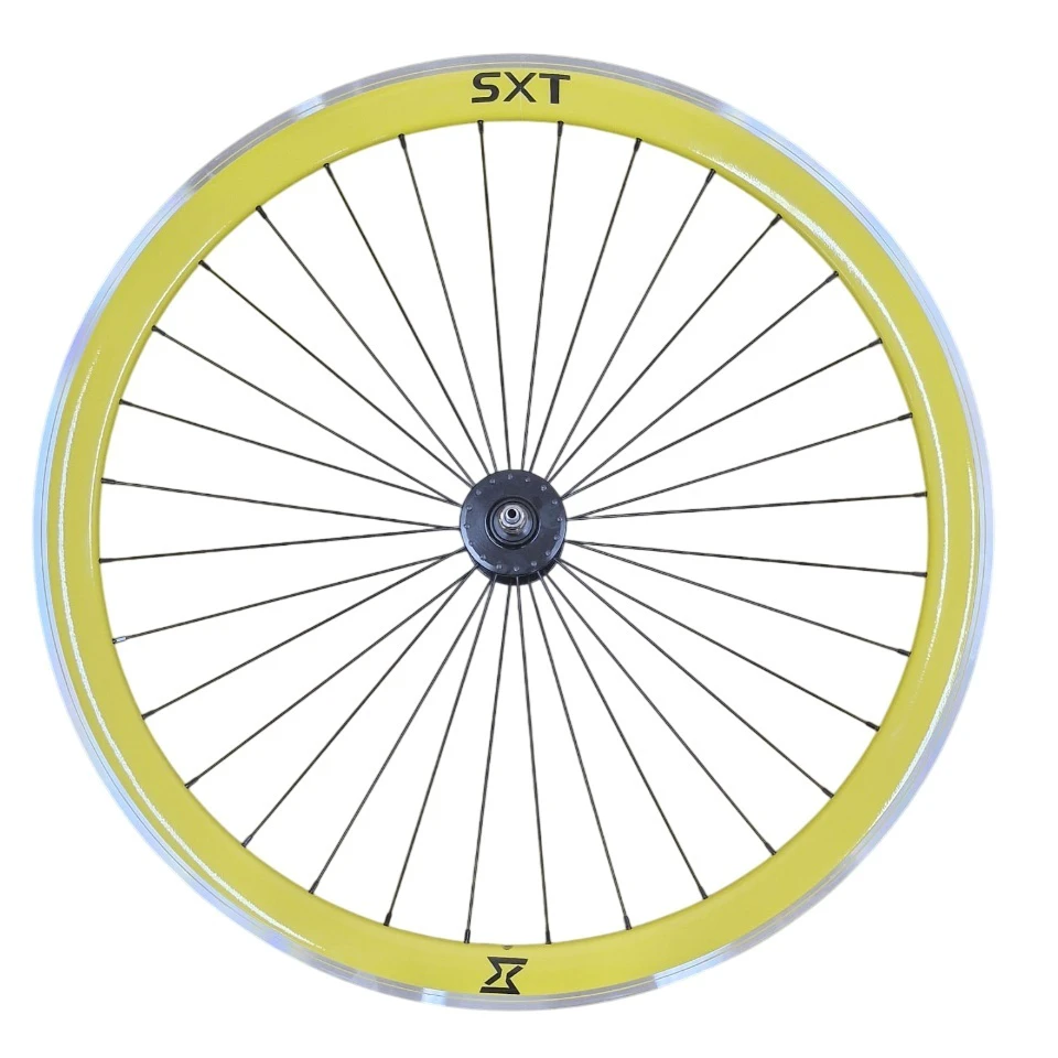 1. Roata Fata Single Speed/Fixie SXT 700-32H 40 mm Galben