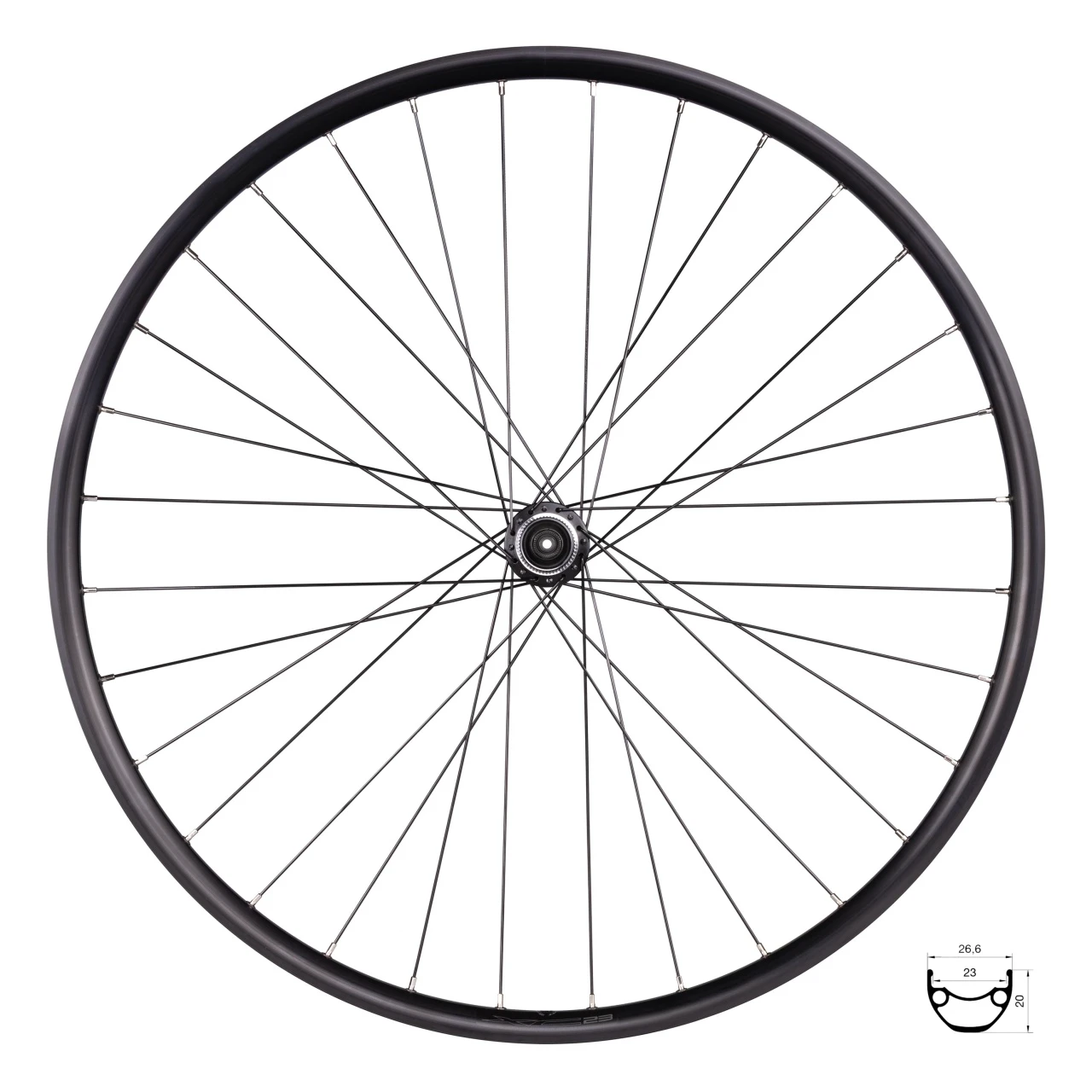 1. Roata spate Force XC Basic Disc 28 622x23 32H cu butuc Shimano TX505