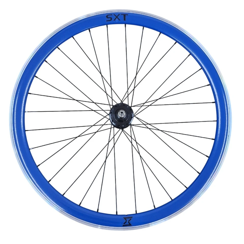 1. Roata Spate Single Speed/Fixie SXT 700-32H 40 mm Albastru