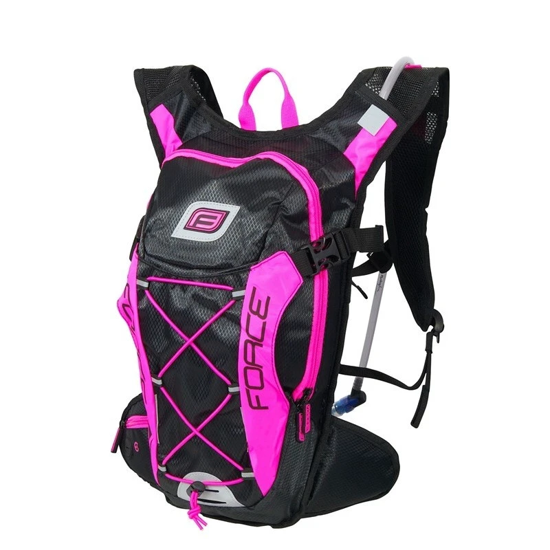 1. Rucsac Force Aron Pro Plus 10L+2L negru/roz