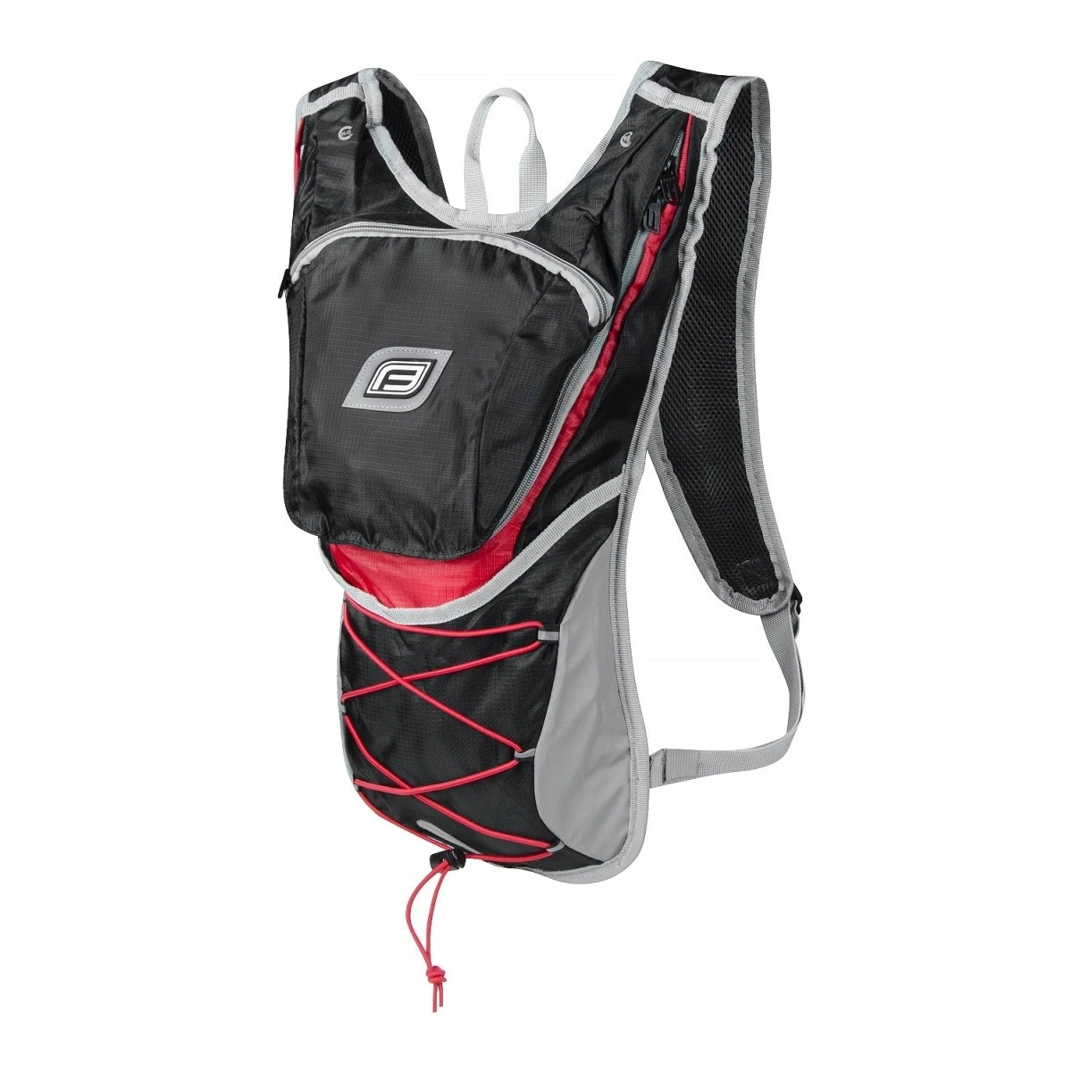 1. Rucsac Force Twin Pro Plus 14L + rezervor 2L negru/rosu