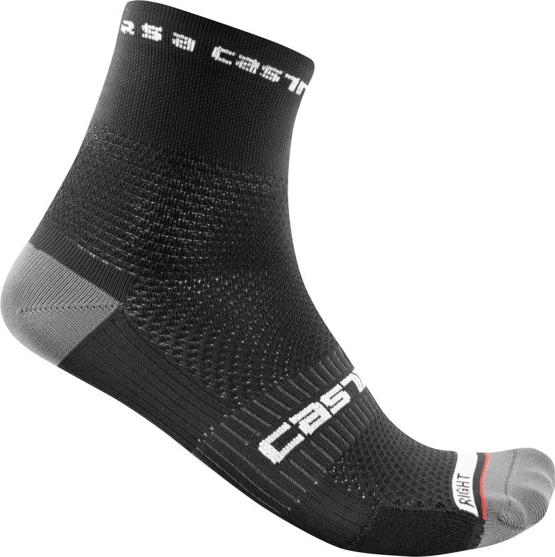 1. Sosete Castelli Rosso Corsa PRO 9 Negru