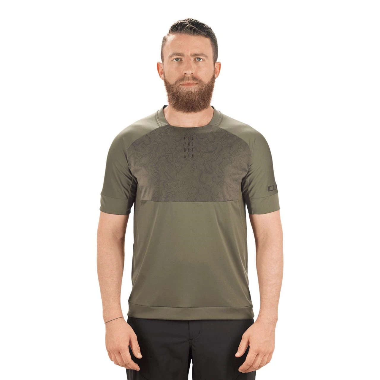 1. Tricou Ciclism CUBE AM Round-Neck Olive