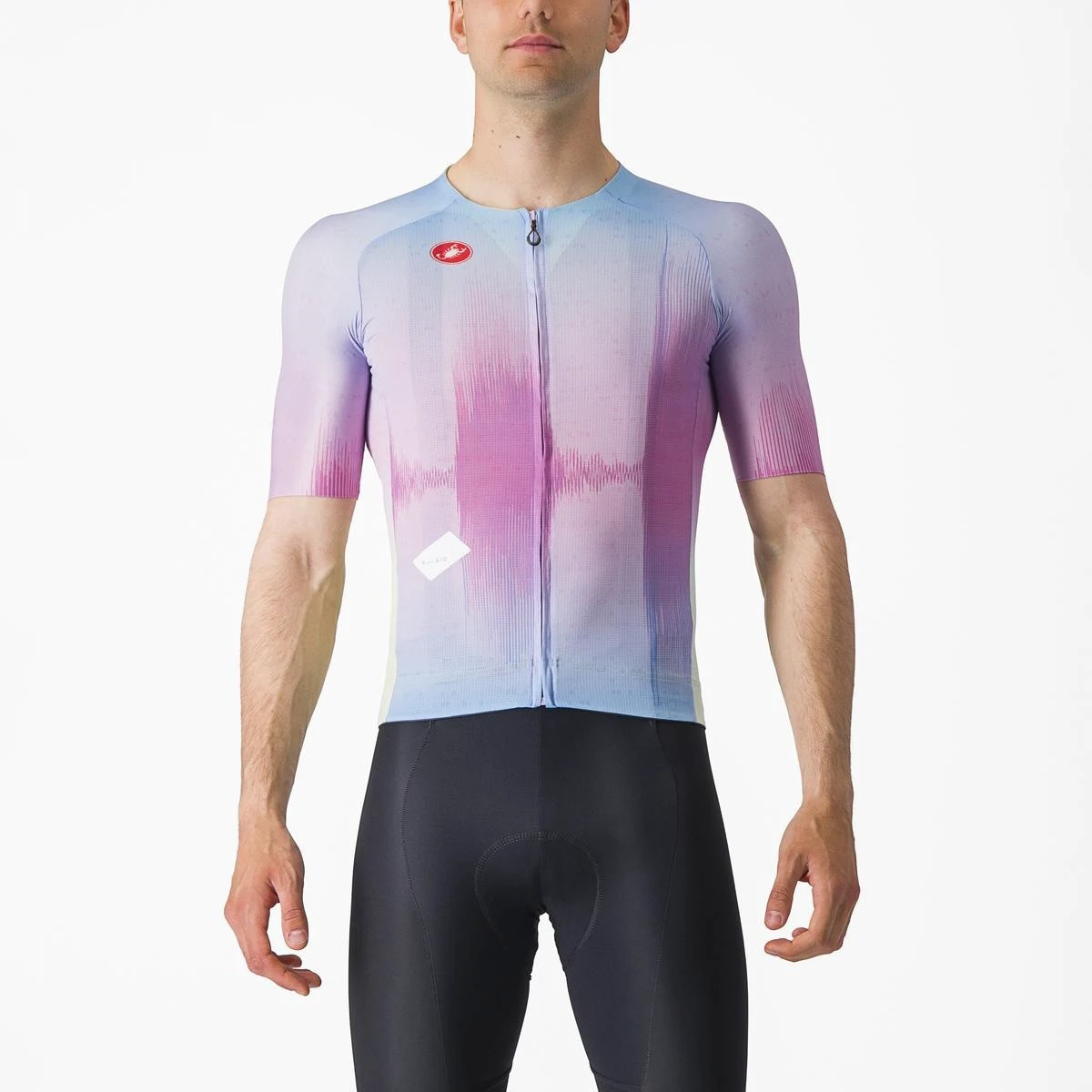 1. Tricou cu maneca scurta Castelli R-A/D, Violet Multicolor, XL