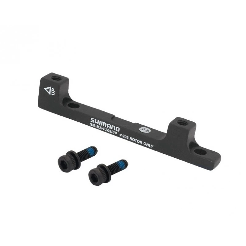 1. Adaptor etrier fata Shimano Post/Post 203 mm negru