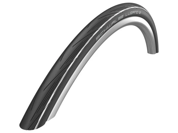 1. ANVELOPA SCHWALBE LUGANO II BLACK WHITE 700X25C