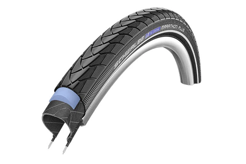 1. ANVELOPA SCHWALBE MARATHON PLUS PERF SMARTGUARD TWINSKIN 20X1.75 Negru