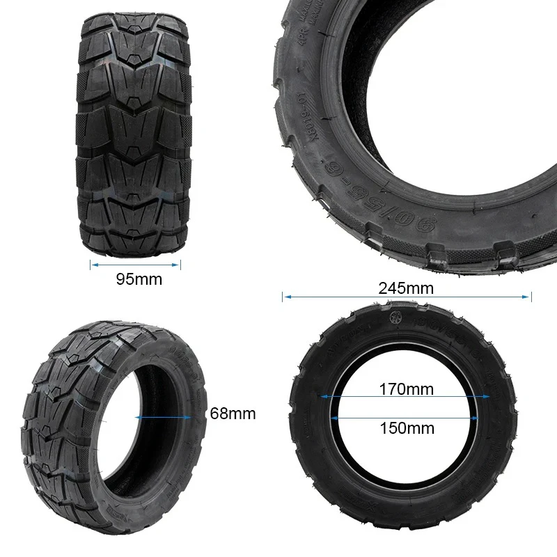 2. Anvelopa tubeless trotineta 90/55-6 Ninebot GT1 GT2