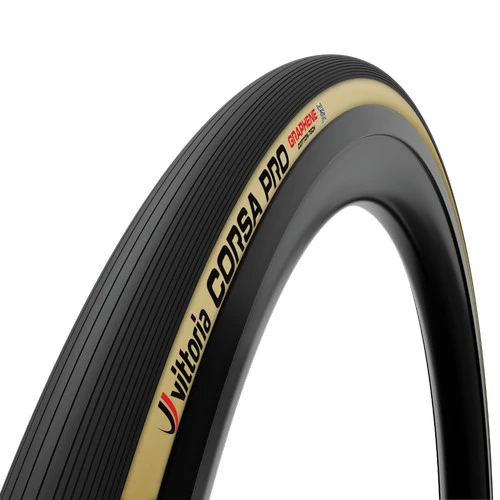 1. Anvelopa VITTORIA Corsa Pro 700x28C 28-622 Tubeless TLR Corespun 320TPI Cream 295g