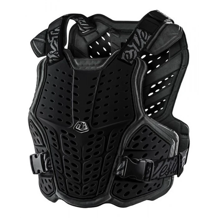 1. Armura Pentru Copii Troy Lee Designs Rockfight Chest Protector Solid Black One size Youth