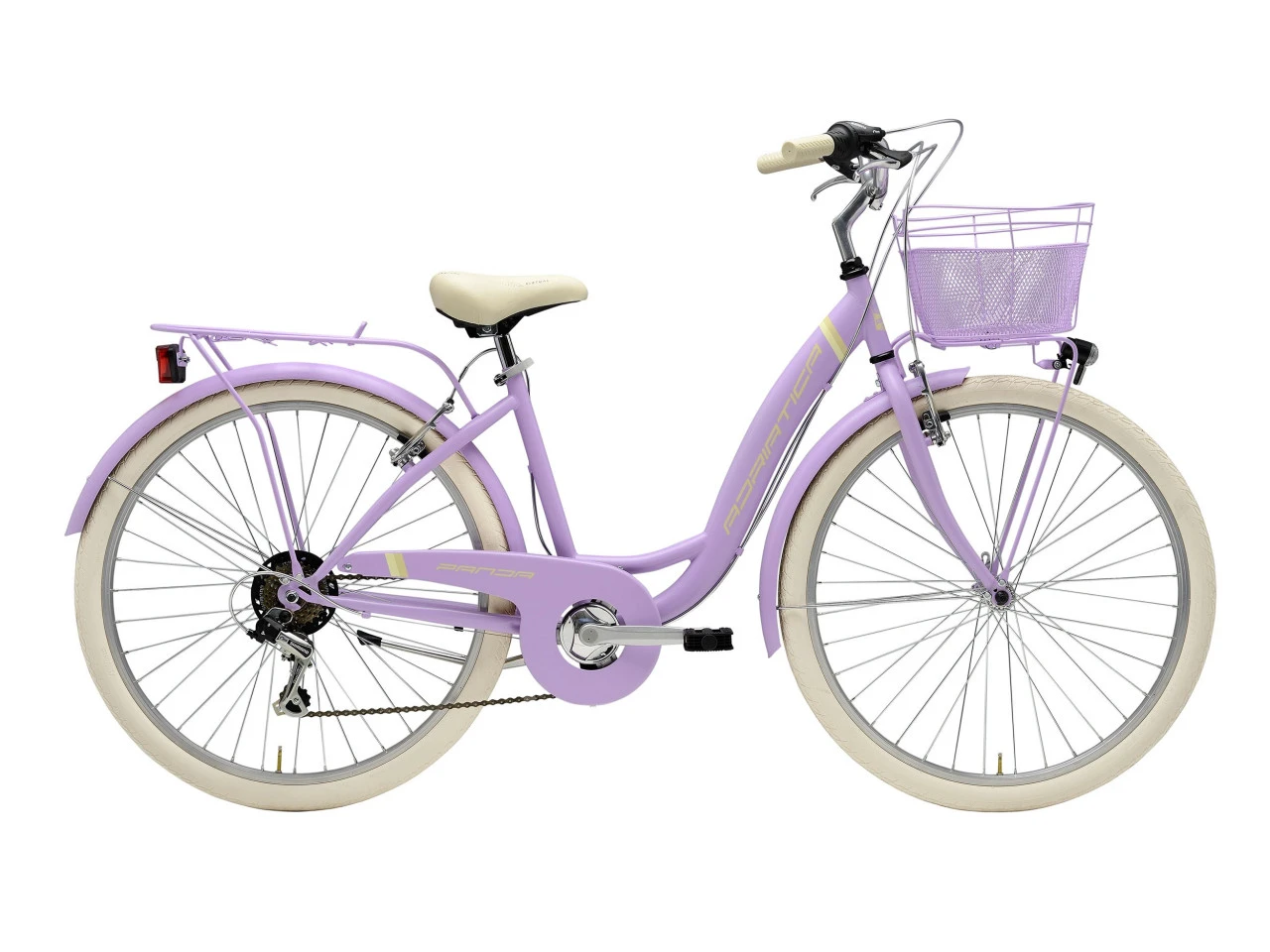 1. Bicicleta Adriatica Panda 26 Lady 6V Lila 42 cm