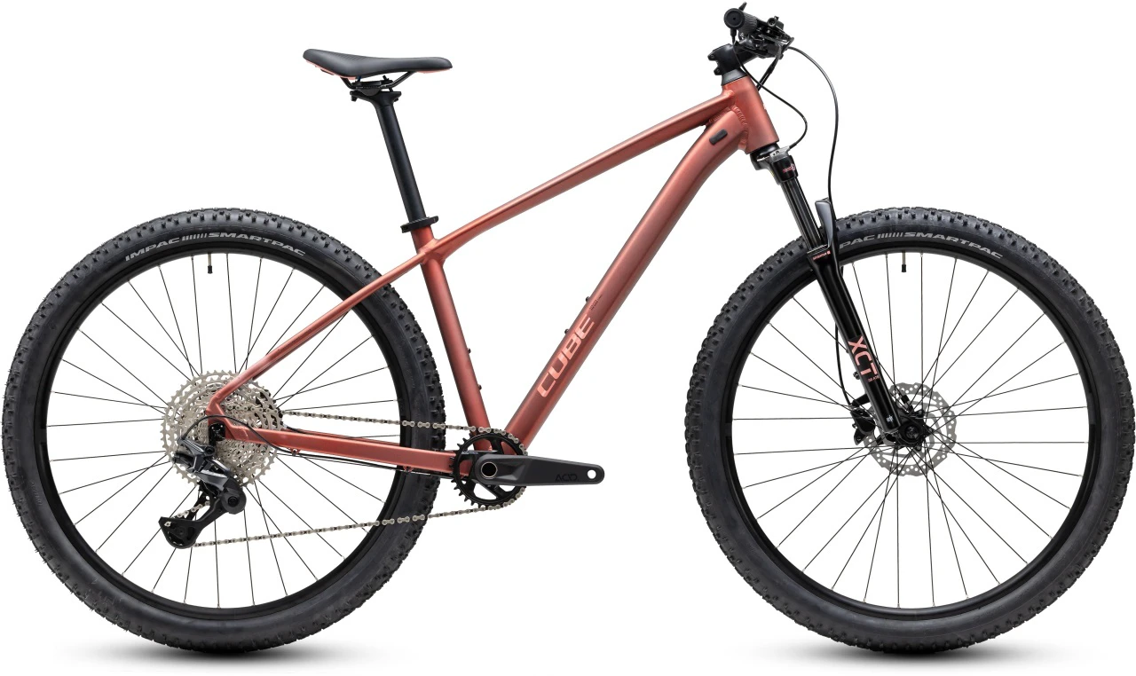 1. BICICLETA CUBE AIM SLX RUSTYROSE PEACH 2027 cadru L (19") - roti 29