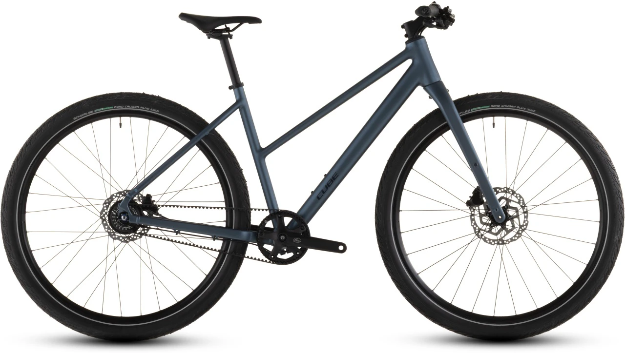 1. BICICLETA CUBE EDITOR PRO TRAPEZE MINERALBLUE CHROME