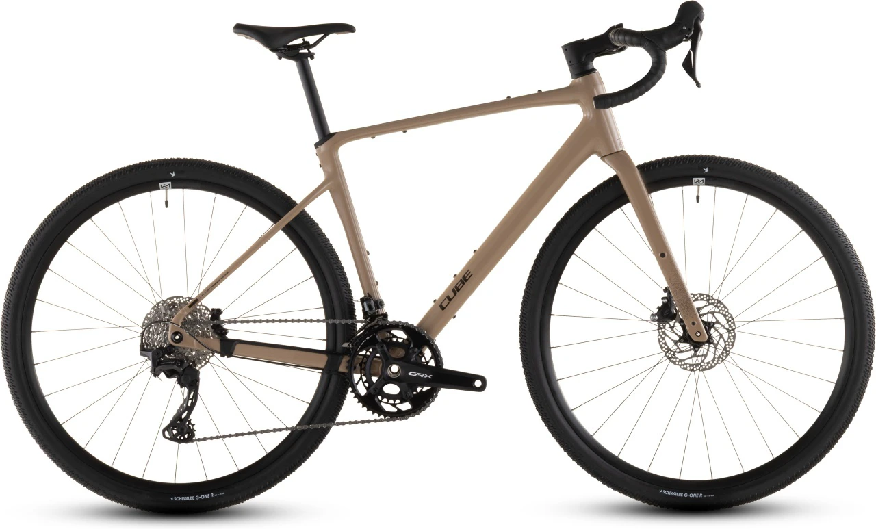 1. BICICLETA CUBE NUROAD RACE CAPPUCCINO BLACK