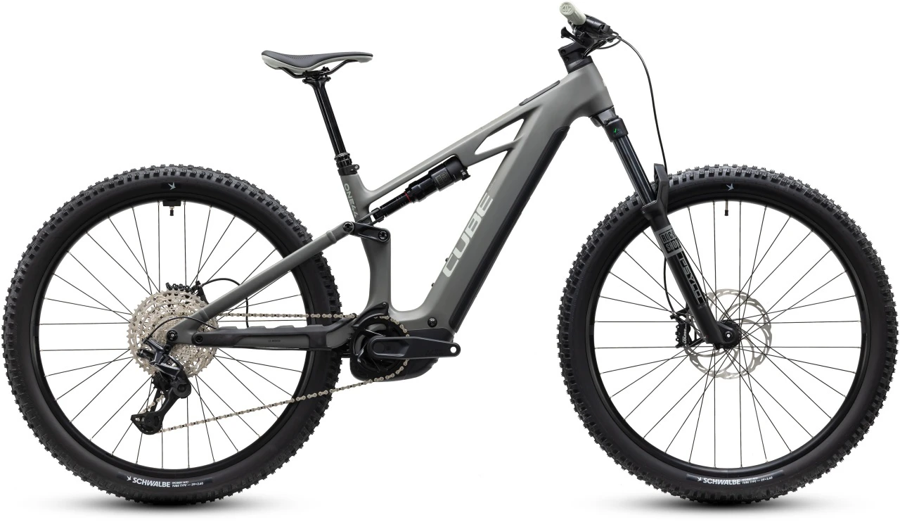 1. BICICLETA ELECTRICA CUBE STEREO HYBRID ONE44 HPC PRO 800 OLDGREY BLACK 2027 cadru L (20") - roti 29