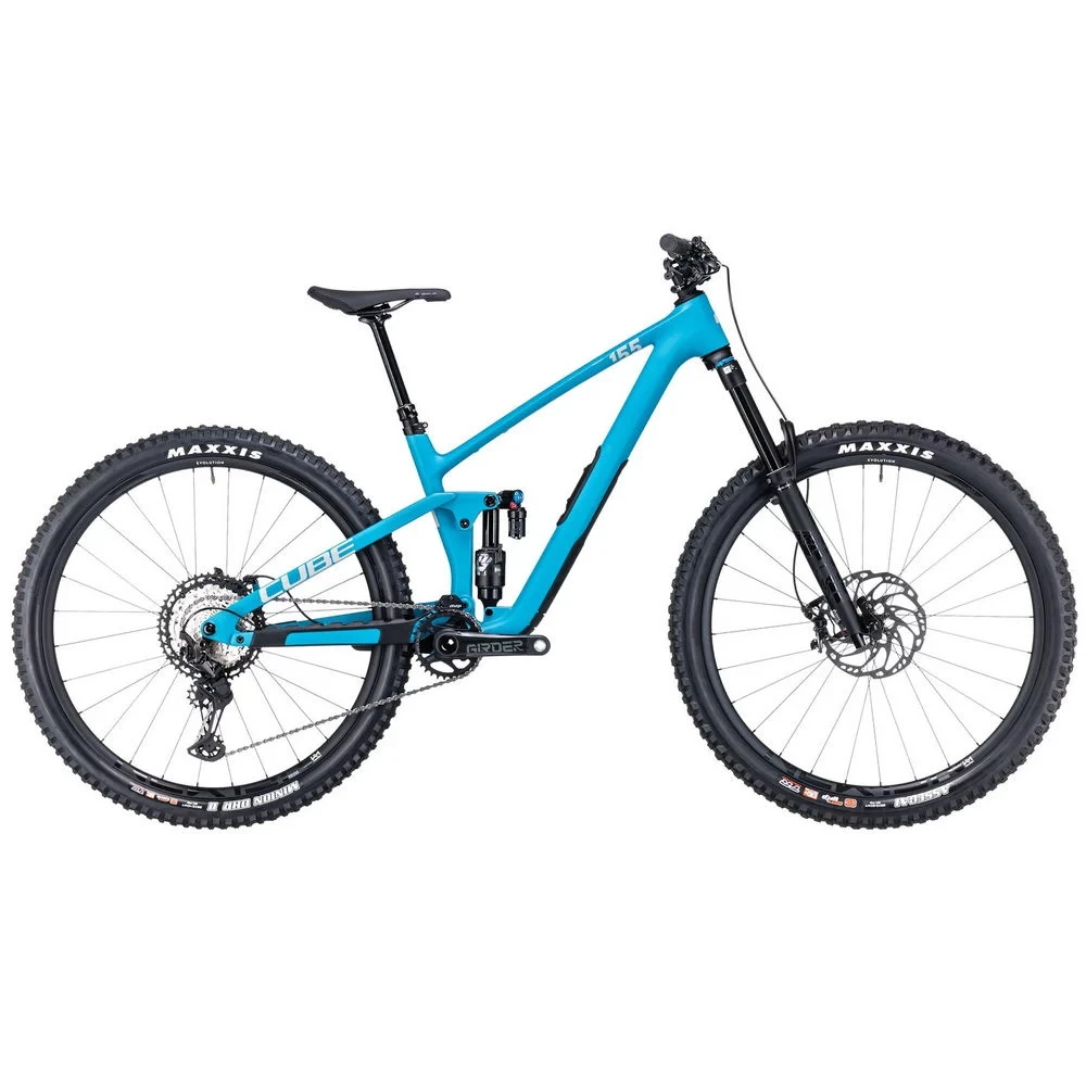 1. Bicicleta Full Suspension CUBE Stereo ONE55 C:62 SLX 29 Bondiblue'n'Grey