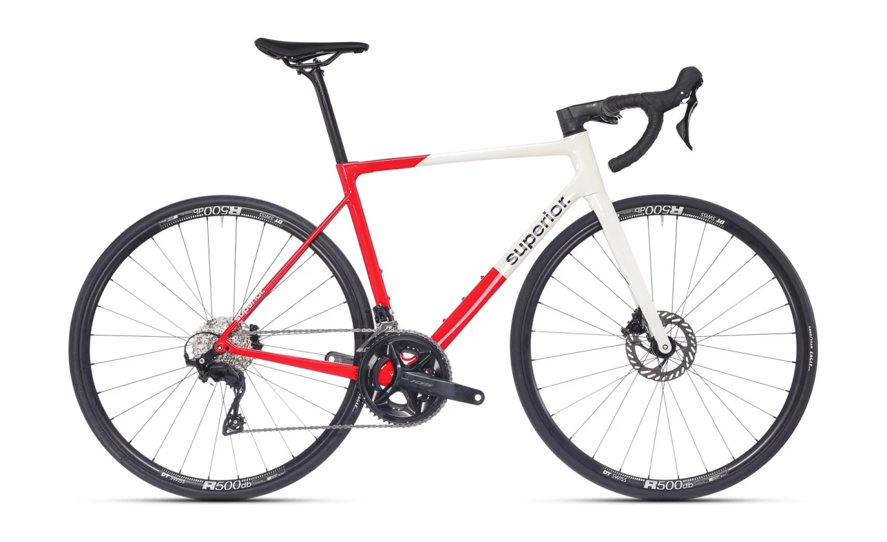 1. Bicicleta Superior RR 9.4 28 Gloss Red/White 54cm - (M)