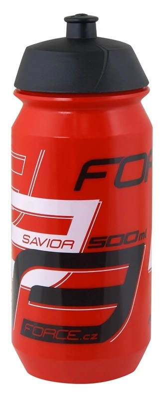 1. Bidon apa Force Savior 0.5l rosu/alb/negru