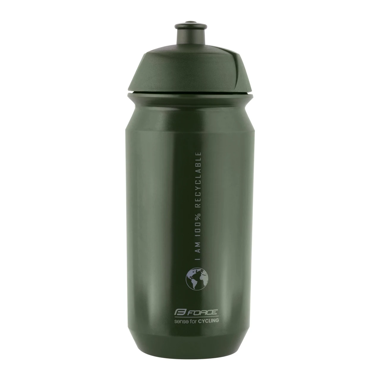 1. Bidon Force Bio Earth 500ml verde/gri
