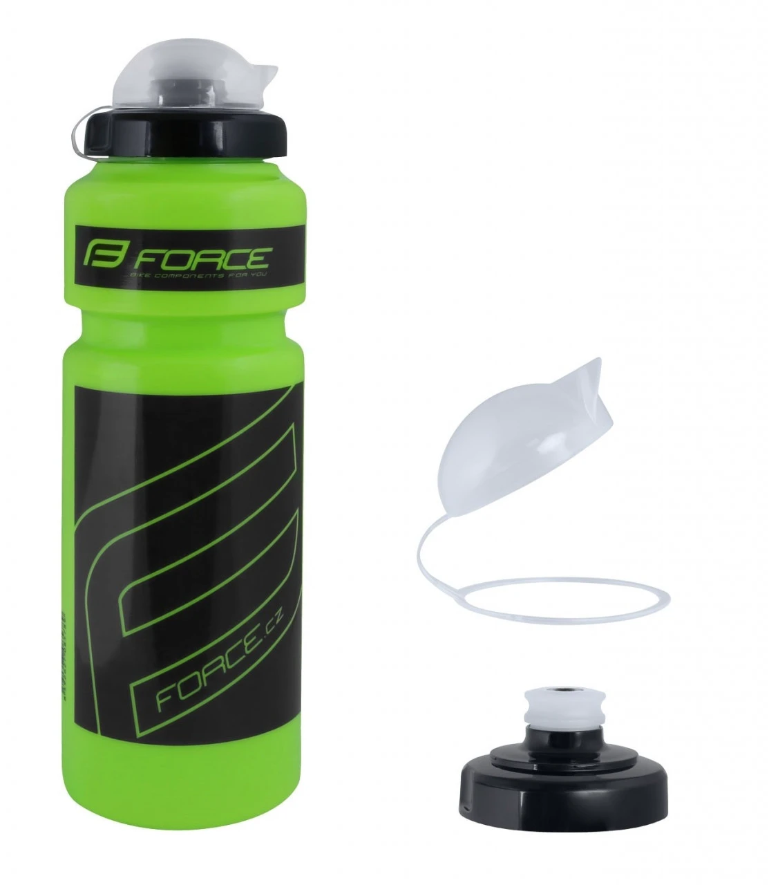 1. Bidon Force F 0.75l verde/negru