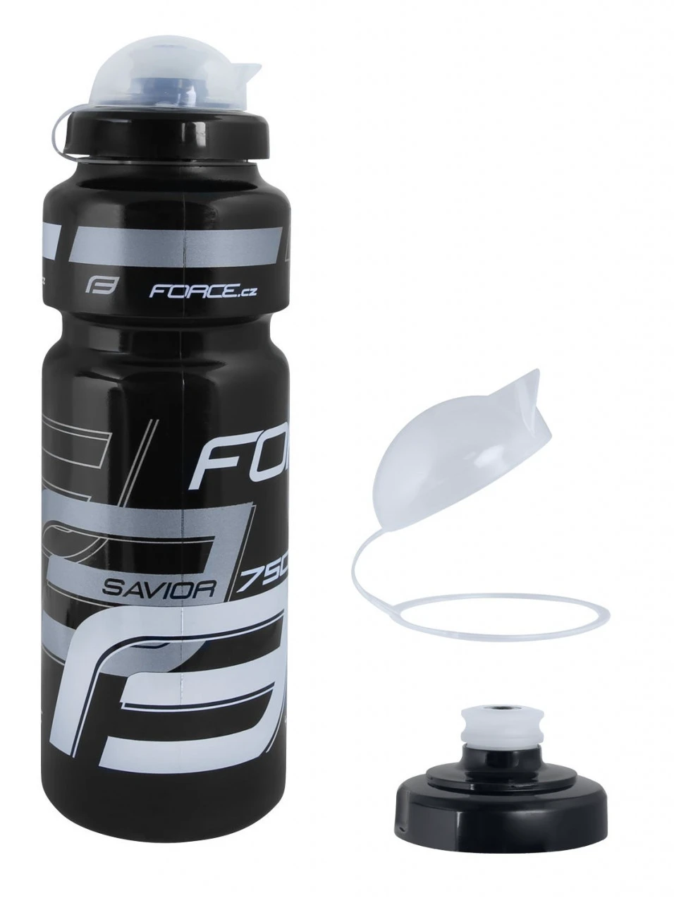 1. Bidon Force Savior Ultra 0.75l negru/gri/alb