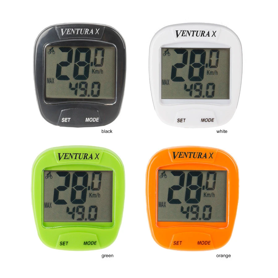 4. Bike Computer VENTURA "X" 10 Functii Alb