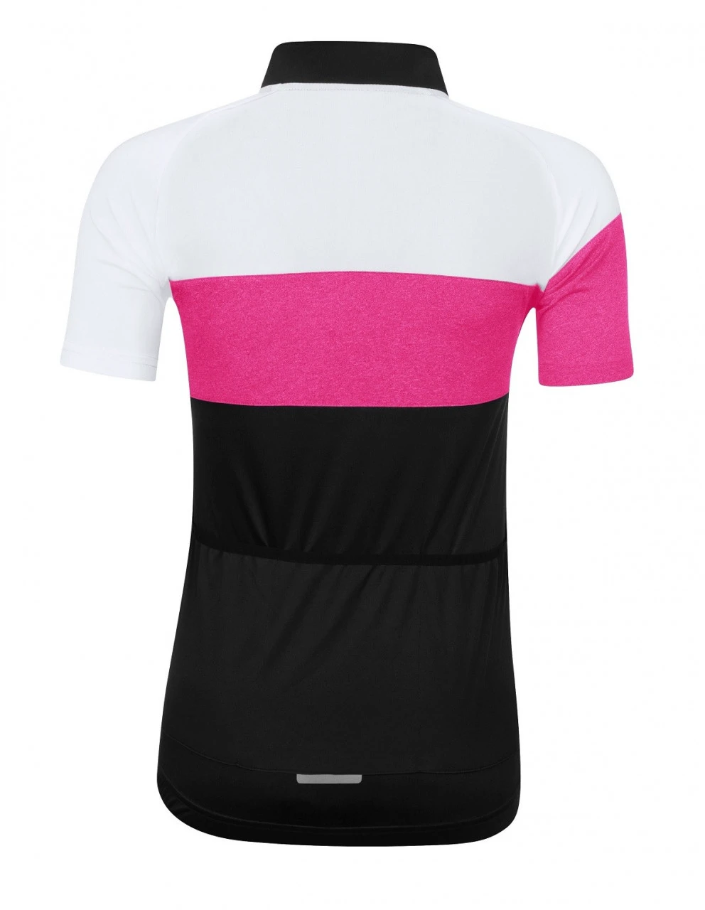 2. Bluza ciclism Force View Lady maneci scurte negru/alb/roz