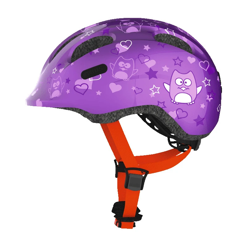 1. Casca de bicicletă ABUS Smiley 2.0 pentru copii, Purple Star
