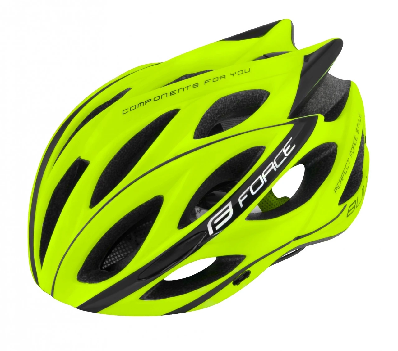 1. Casca Force Bull Fluo/Negru