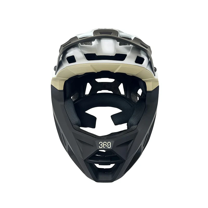 3. Casca full-face Integra Sport white - Military Green L (59-61 cm)