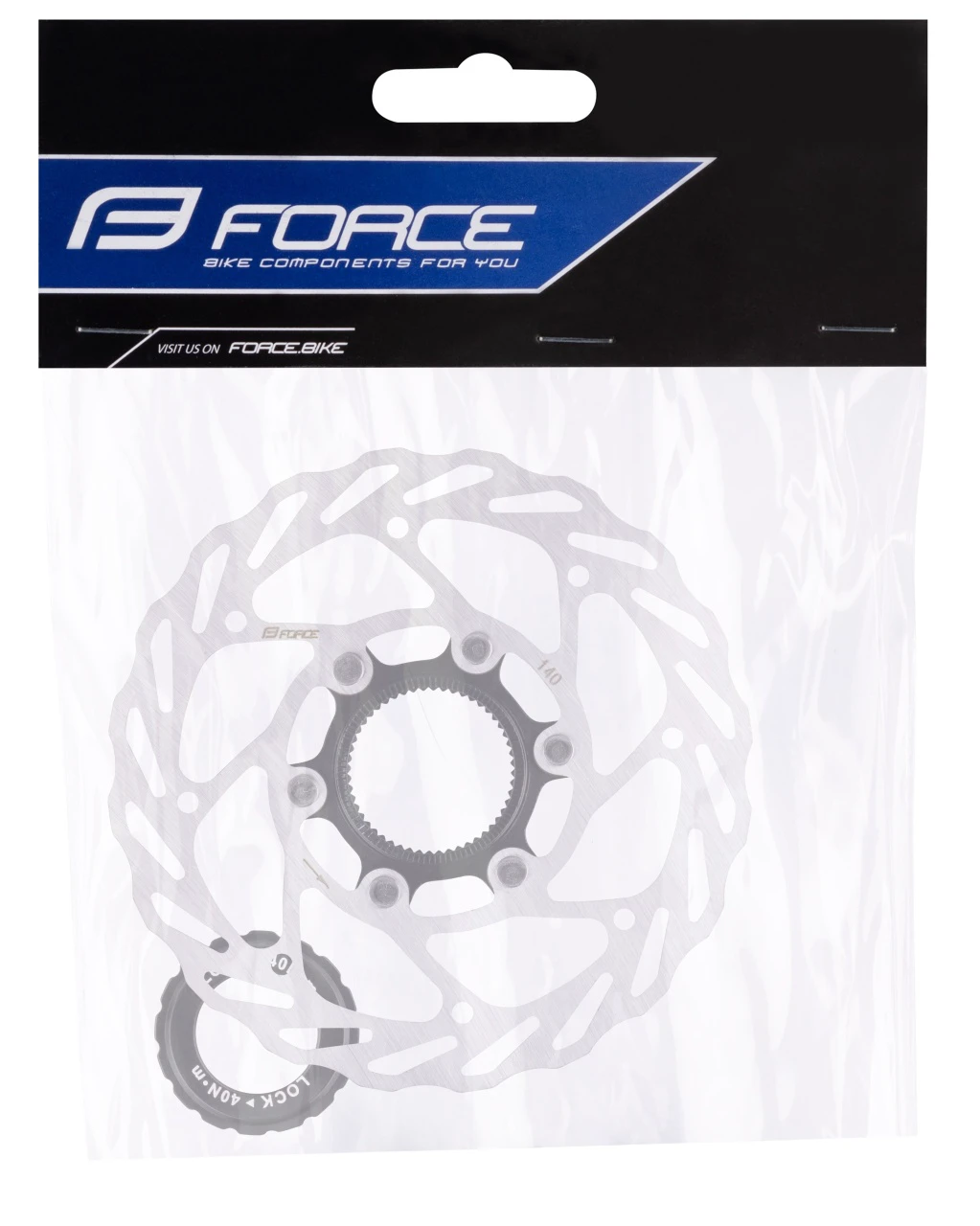 3. Disc frana Force 140mm Center Lock, argintiu