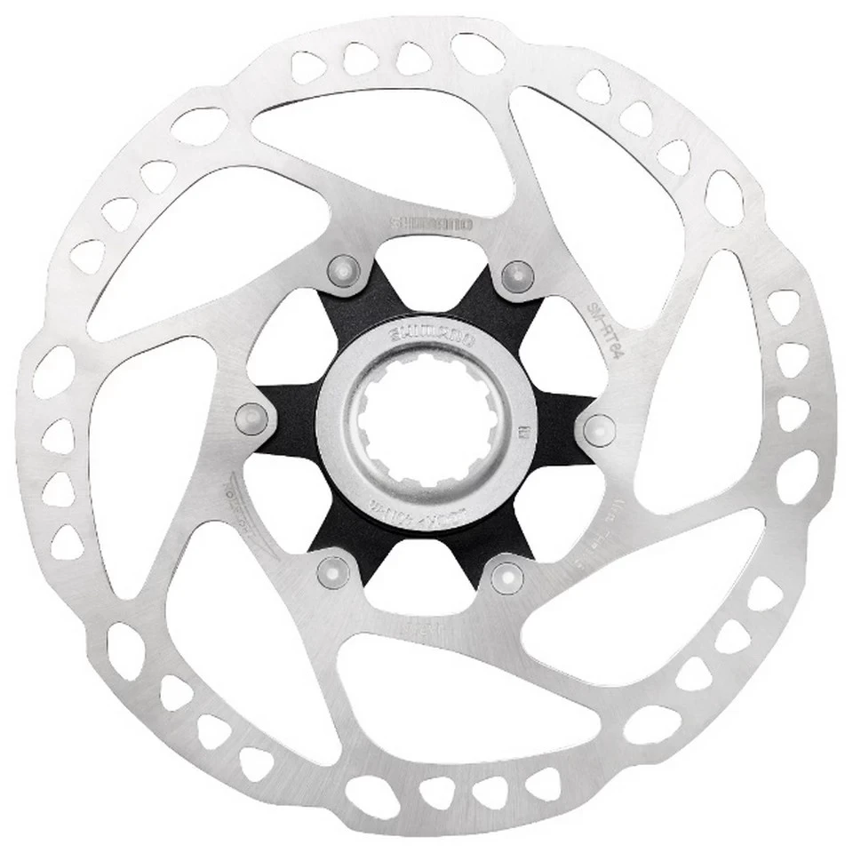 1. Disc Frana SHIMANO Deore SM-RT64 160 mm Center Lock only Resin Caneluri Interne