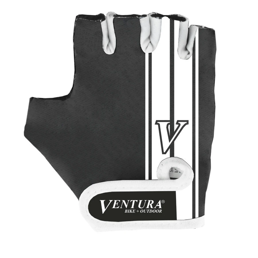 1. Manusi Ciclism VENTURA M (Negru/Alb)