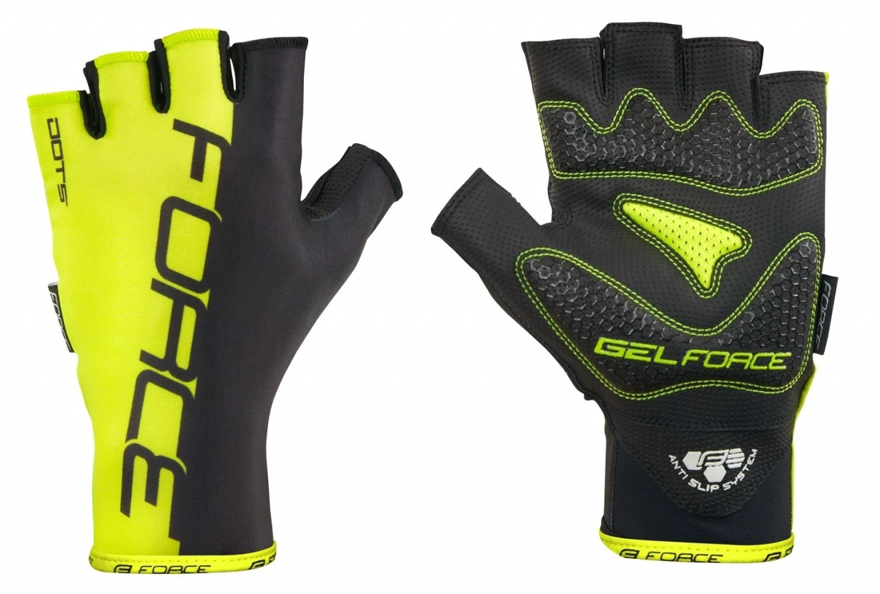 1. Manusi Force Dots fara banda fluo/negru