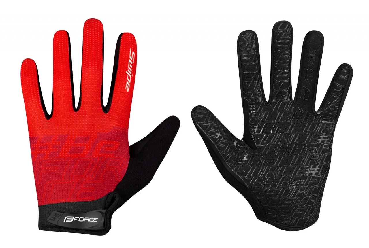 1. Manusi Force MTB Swipe rosu